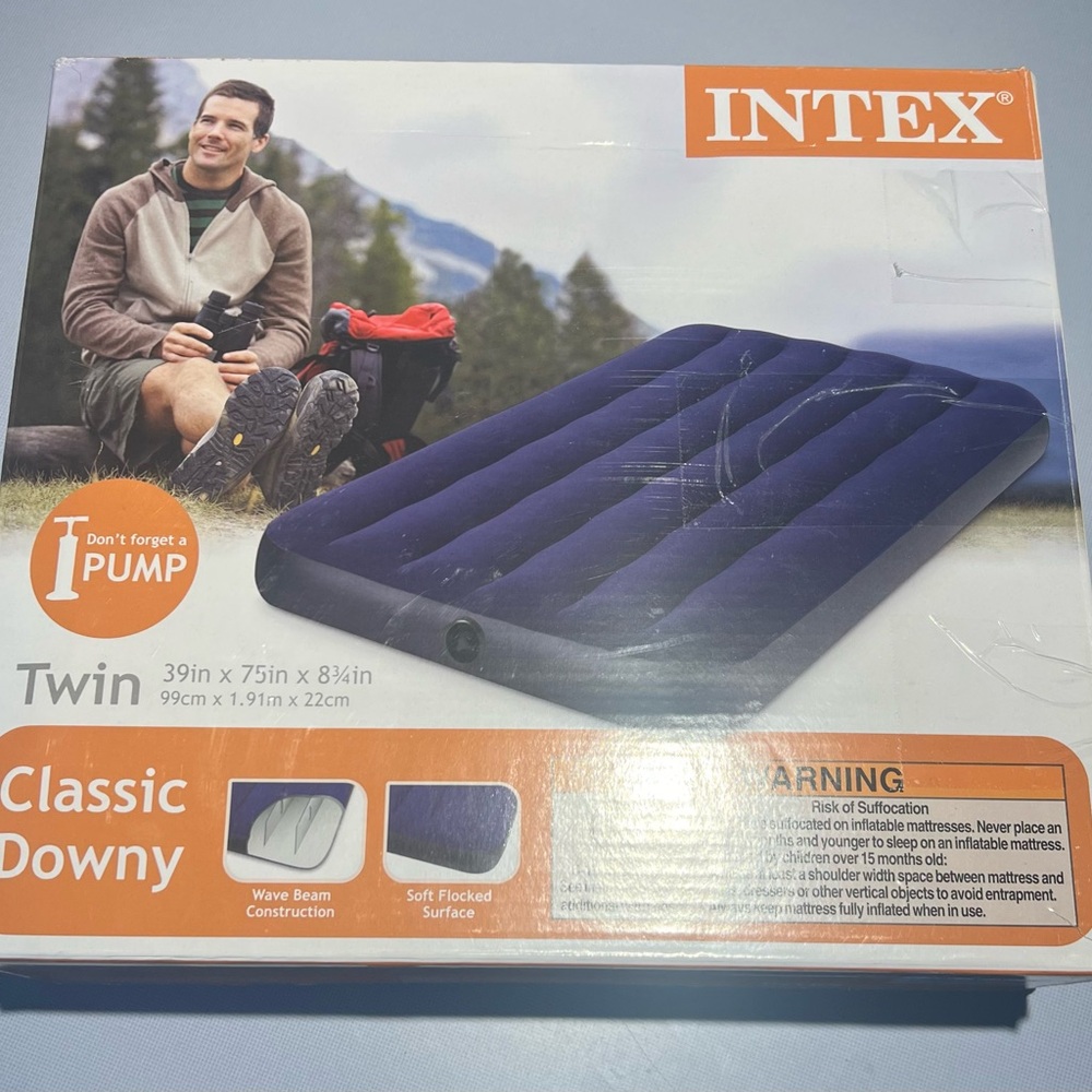 Intex Twin Classic Downy Air Mattress